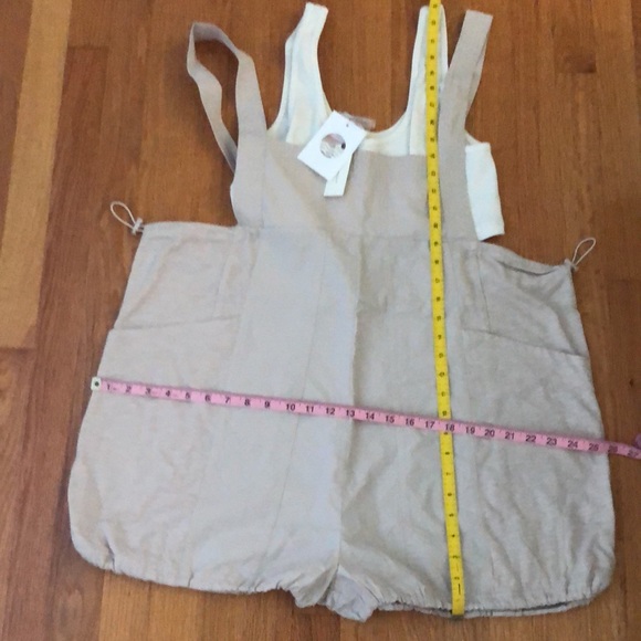 Daily Practice by Anthropologie Sleeveless Romper Size L Beige - Picture 6 of 11